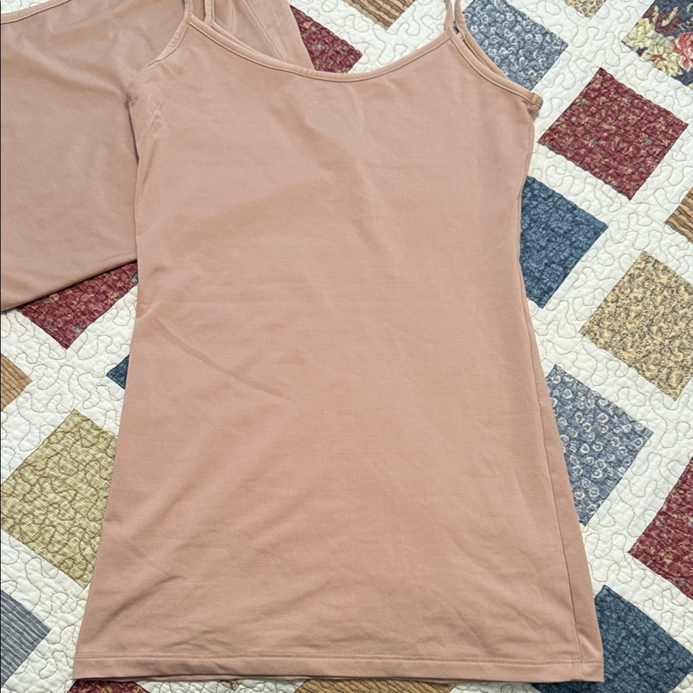 3 piece Tommy Copper Blue and Beige Women's Camisole Tops - Picture 7 of 10